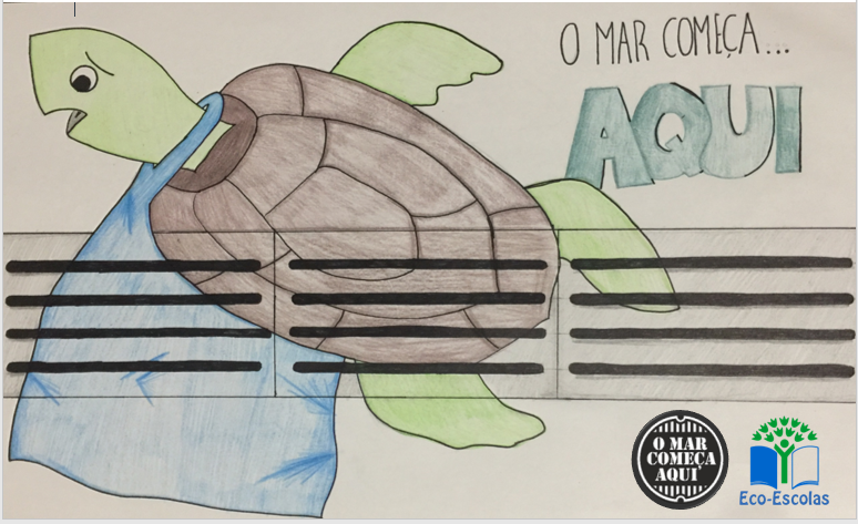 Lixo no chão ao MAR vai parar e a sua fauna matar!