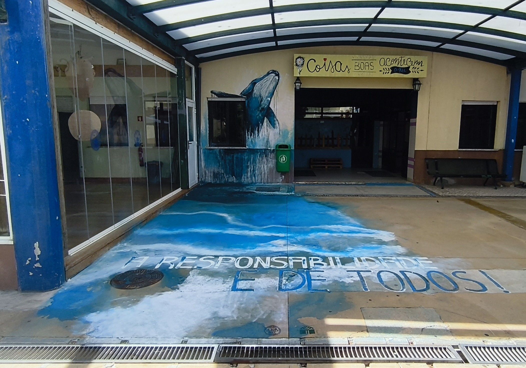 "O mar começa aqui. A responsabilidade é de todos!" - Instituto Pedro Hispano