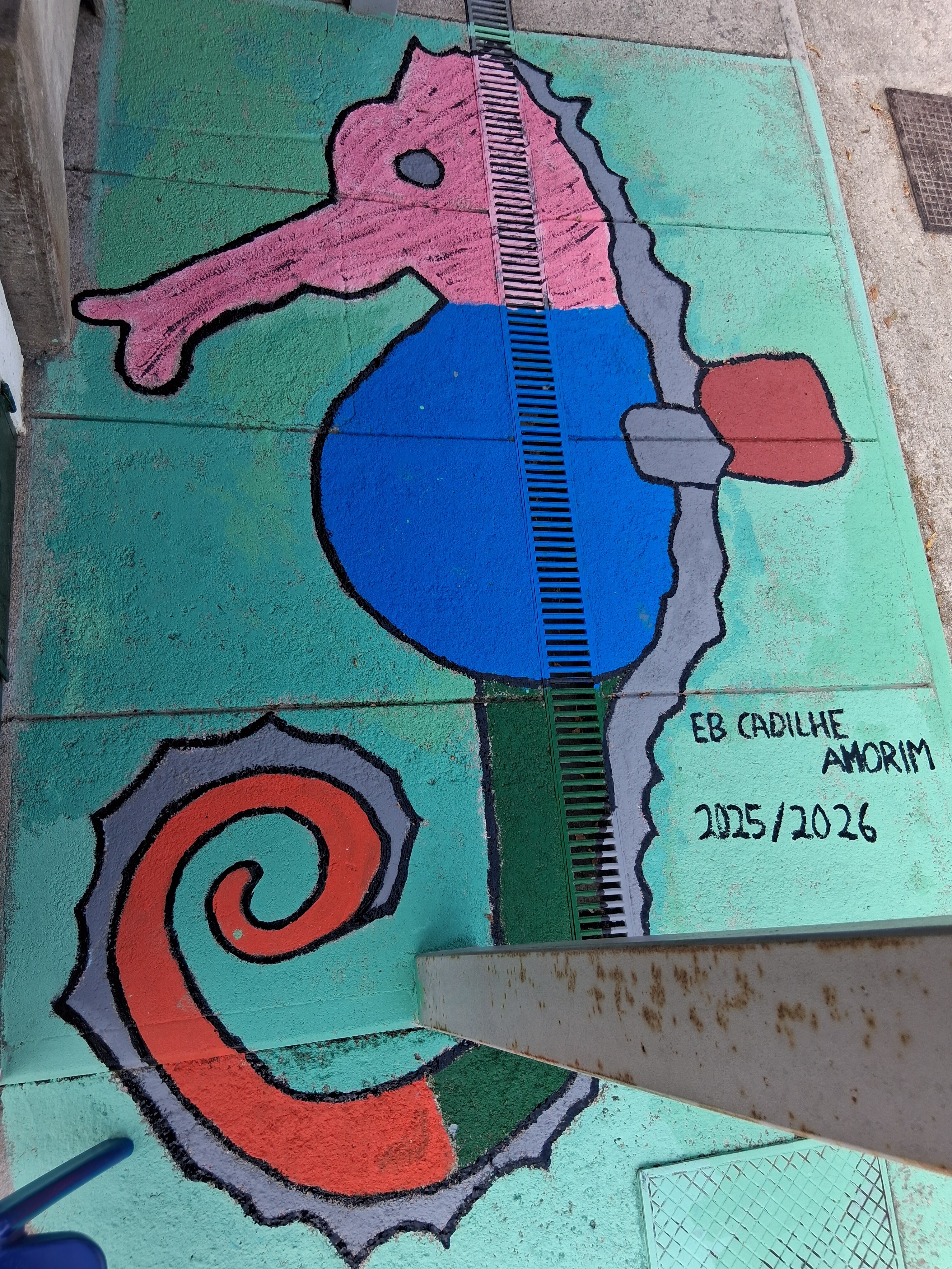 O nosso Cavalo marinho de sensibilização do cuidado a ter com o Planeta, para todos os colegas, pais, professores e funcionários!