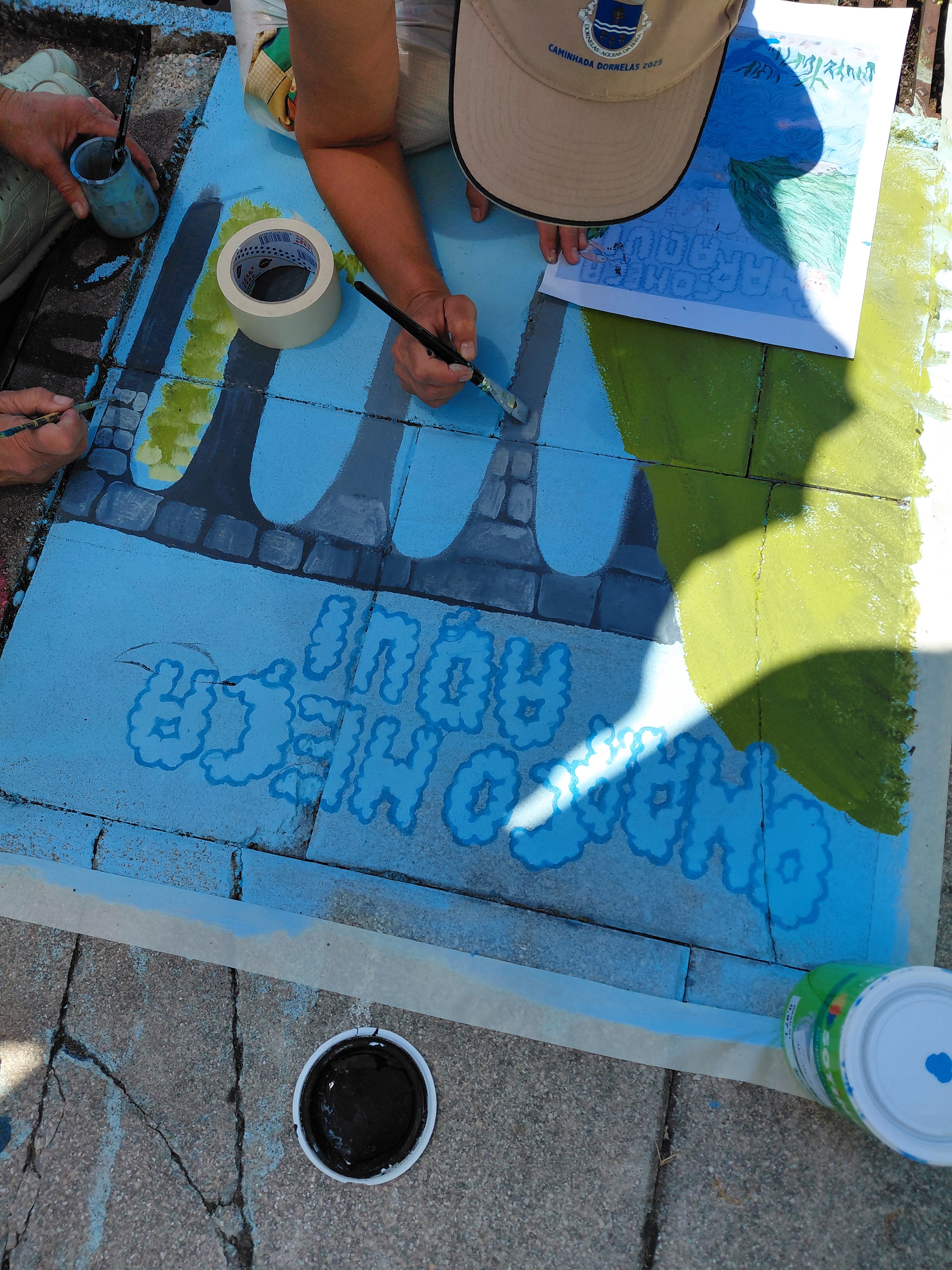 A pintura da ponte