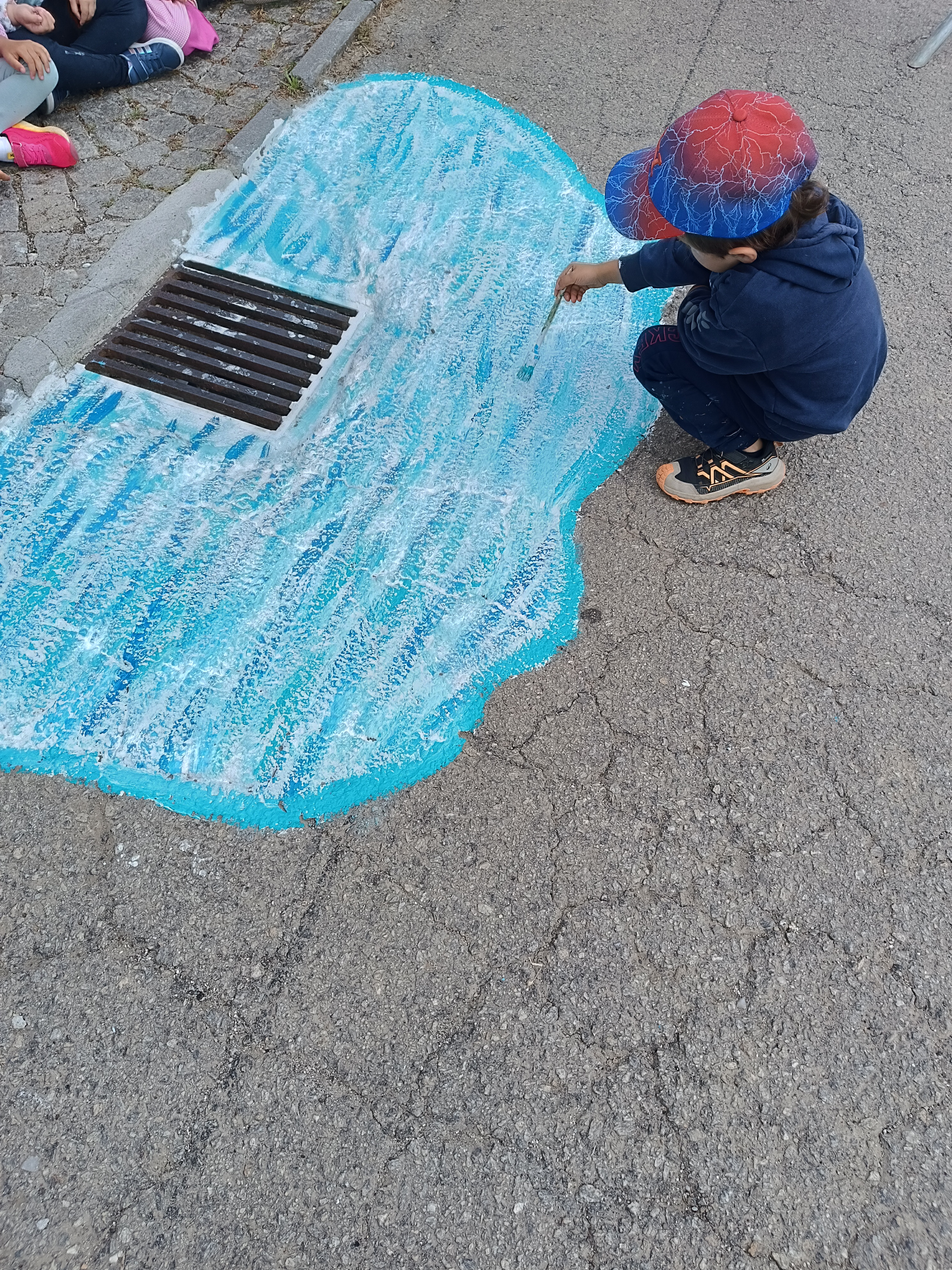 Pintar a água do mar