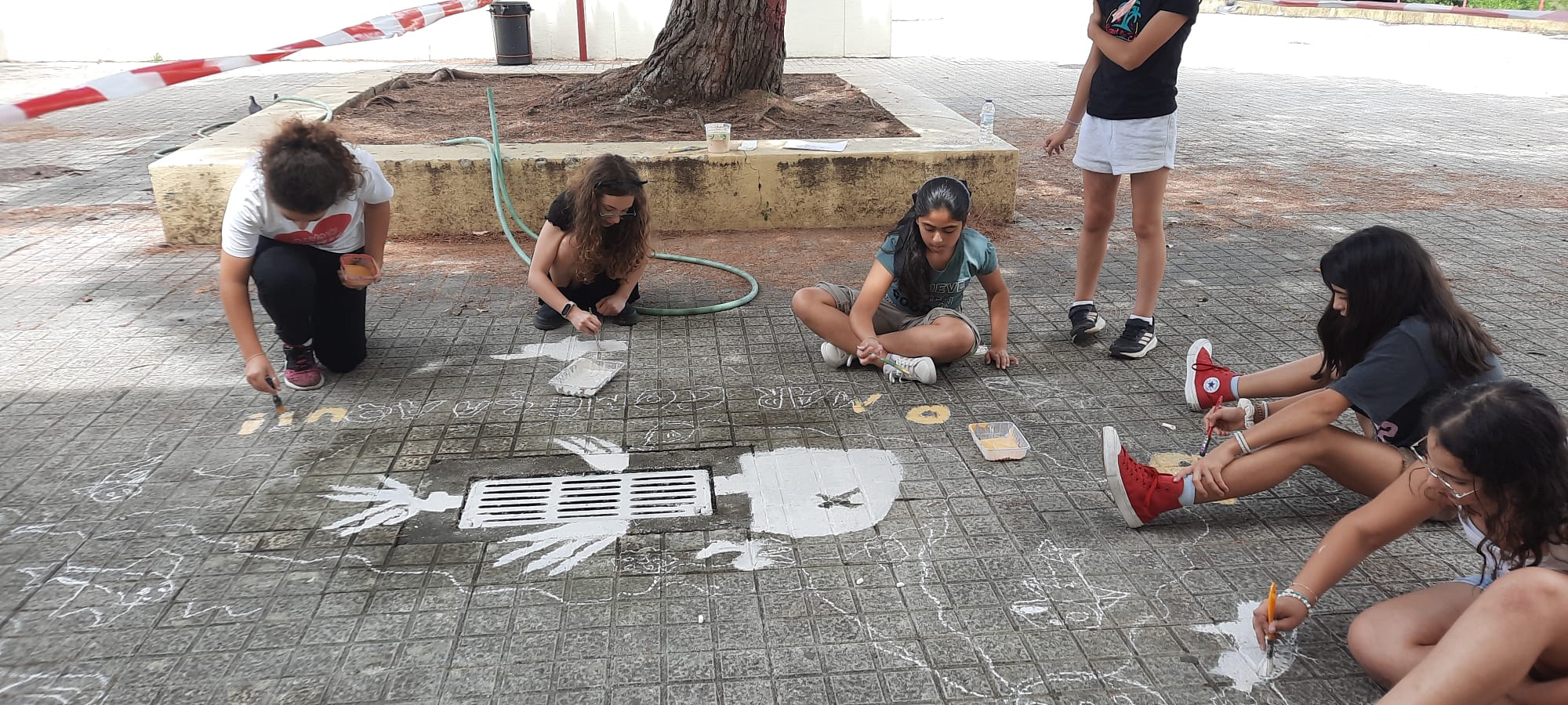 desenho do projeto e pintura