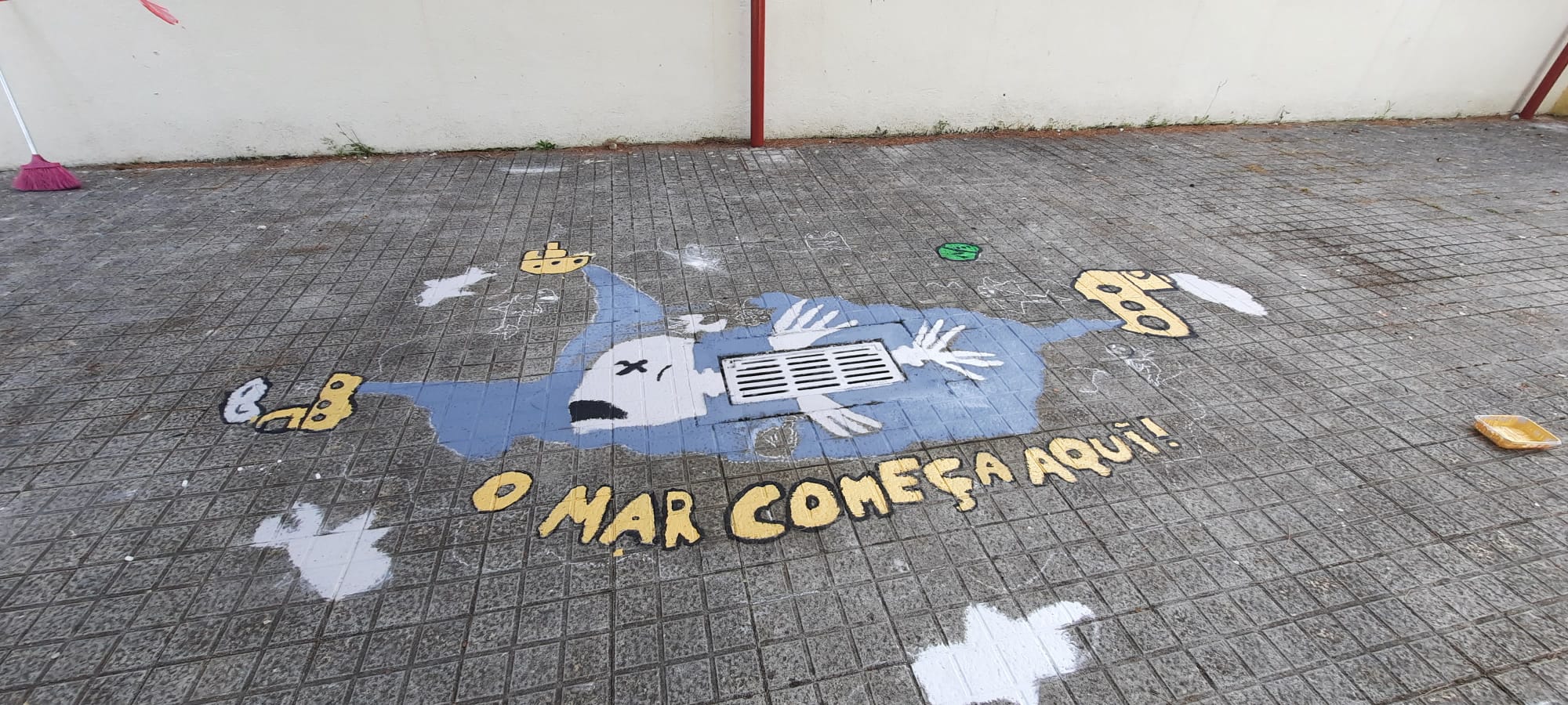 desenho do projeto e pintura