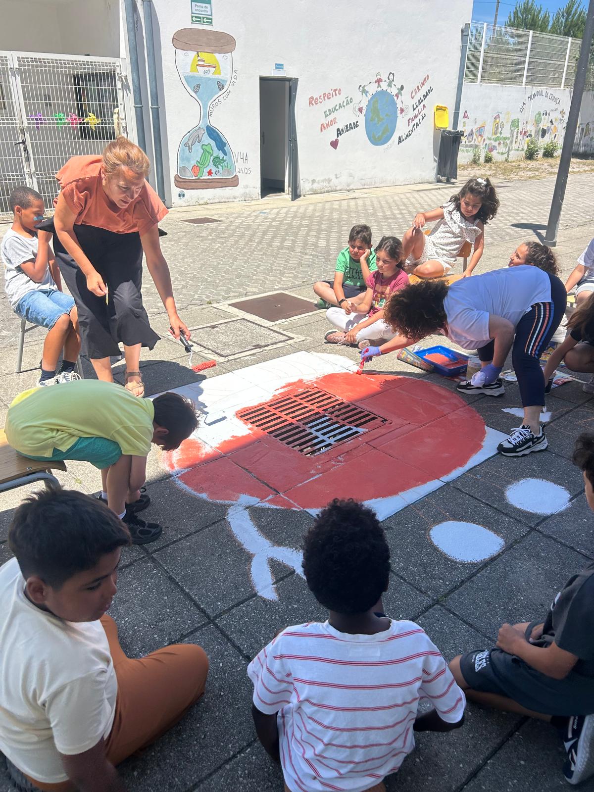 Os alunos a pintar! nº4