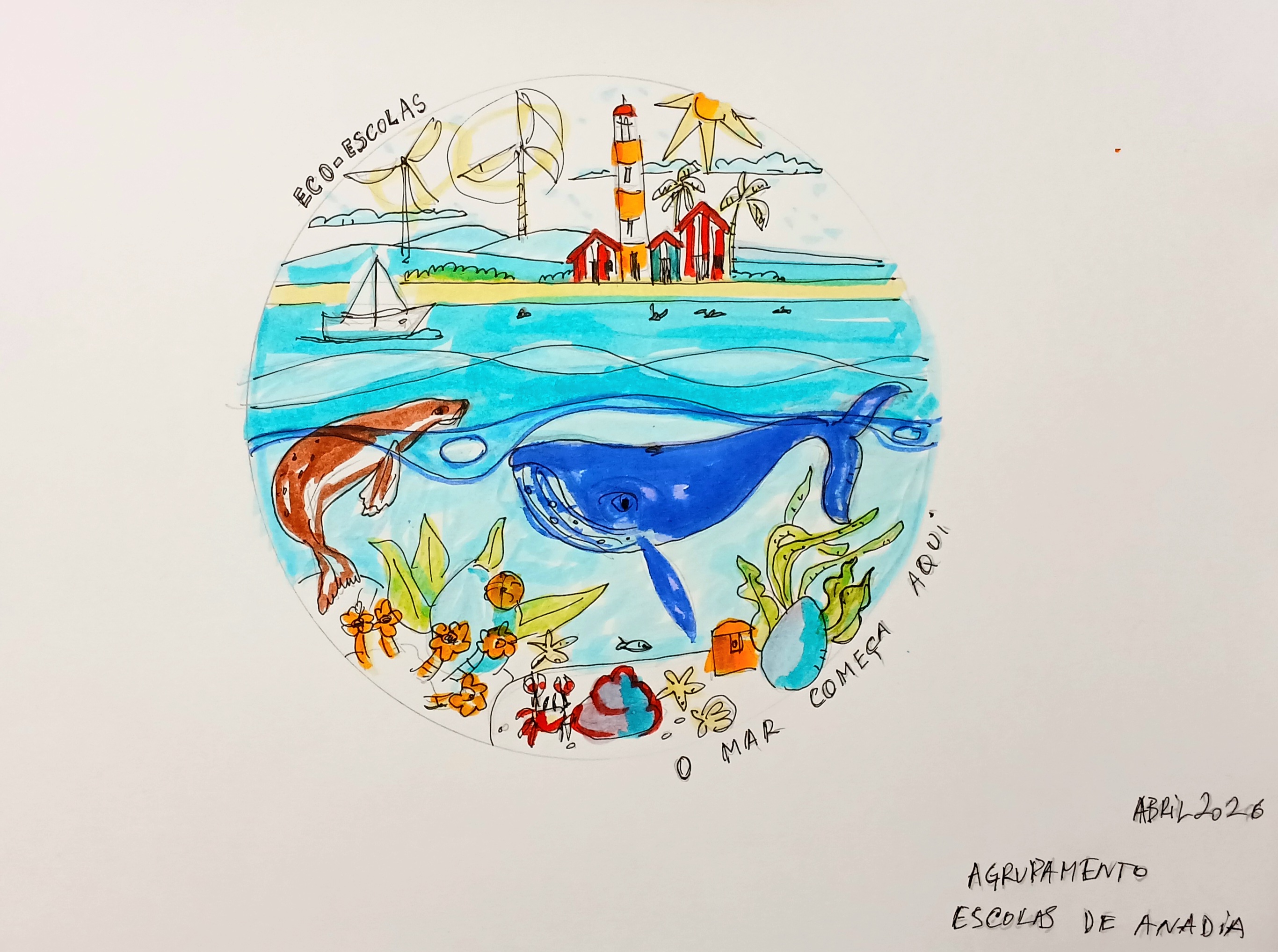 Porque o mar começa aqui, nas nossas escolhas, atitudes e consciência ambiental.