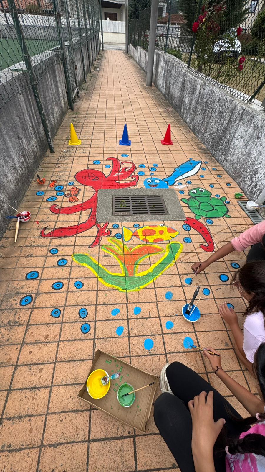 Pintura de gotas de água
