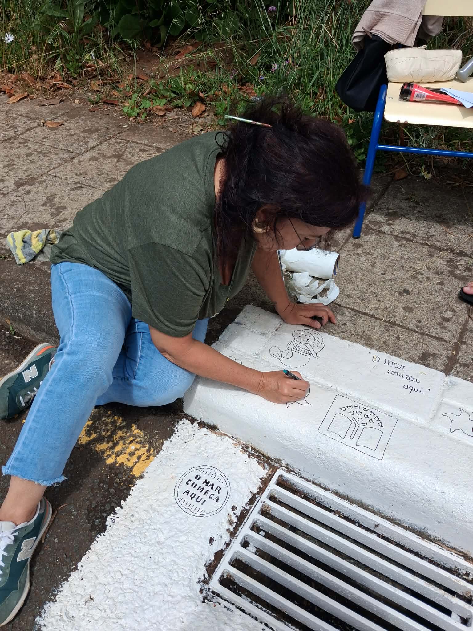 Continuação das pinturas.