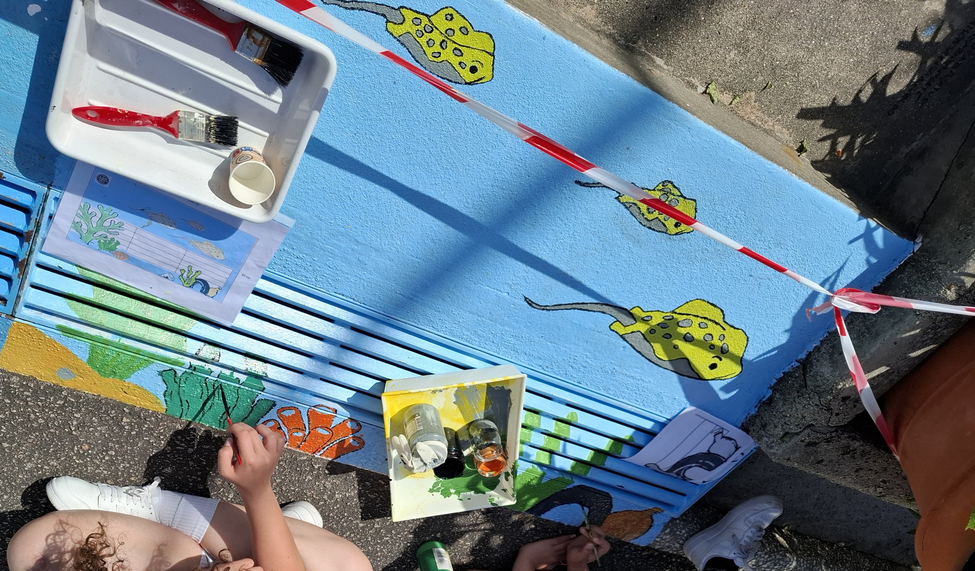 Execução da pintura.