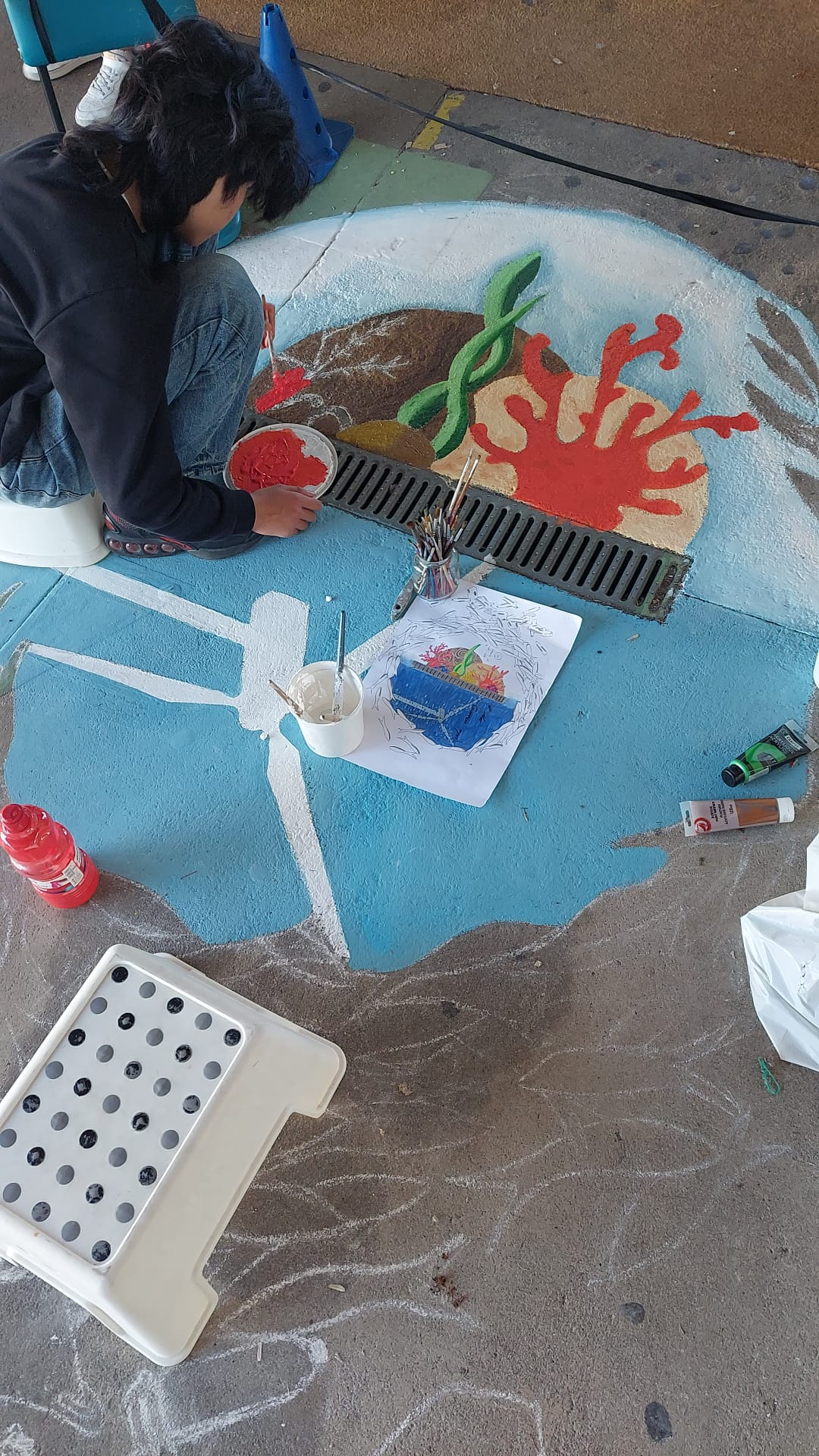 A pintura a avançar - a cor nos corais