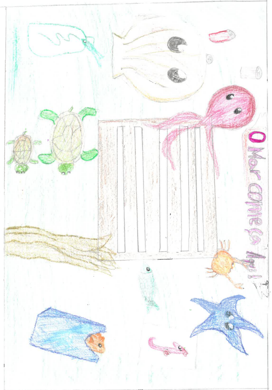 Desenho original feito pelo aluno.