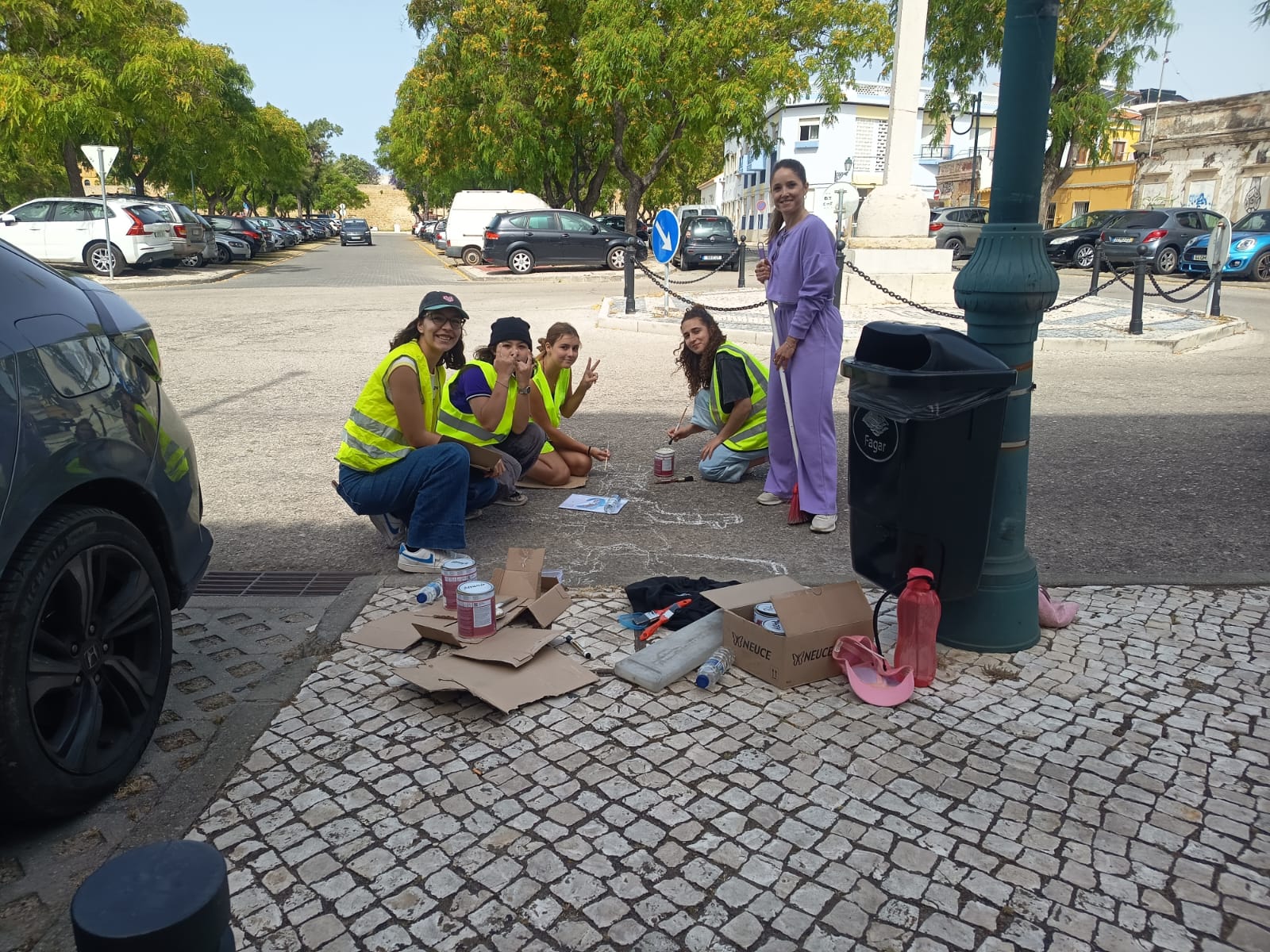 O contorno quase terminado e a limpeza sempre em ordem.