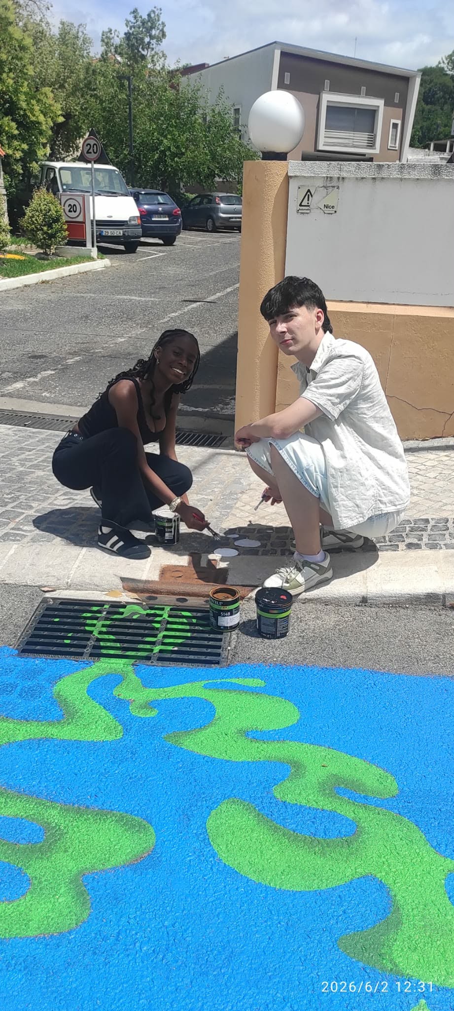 ...mãos à obra: a pintar o mar