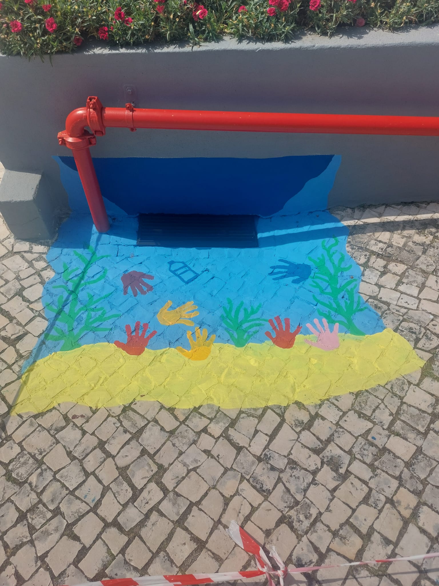 Pintura em execução