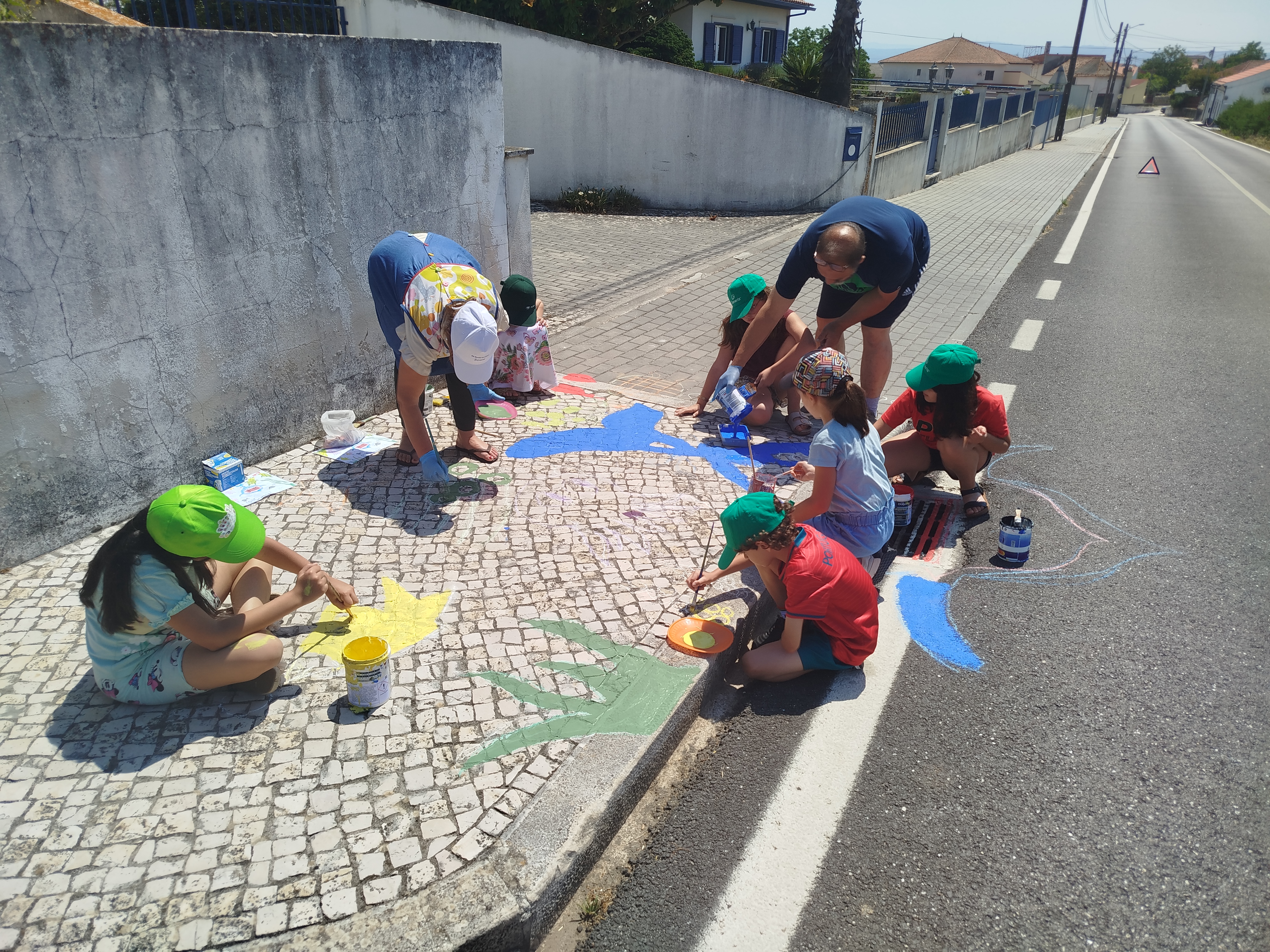 Trabalho de Pintura na Rua