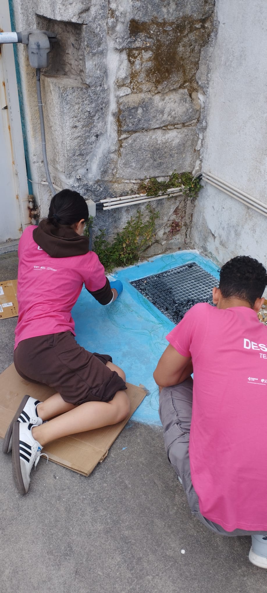 Preparação do espaço para a execução da pintura 1