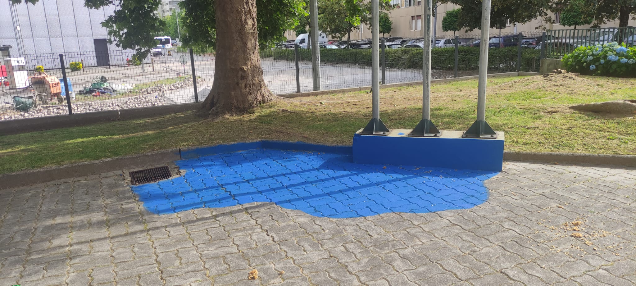 Espaço com o fundo terminado