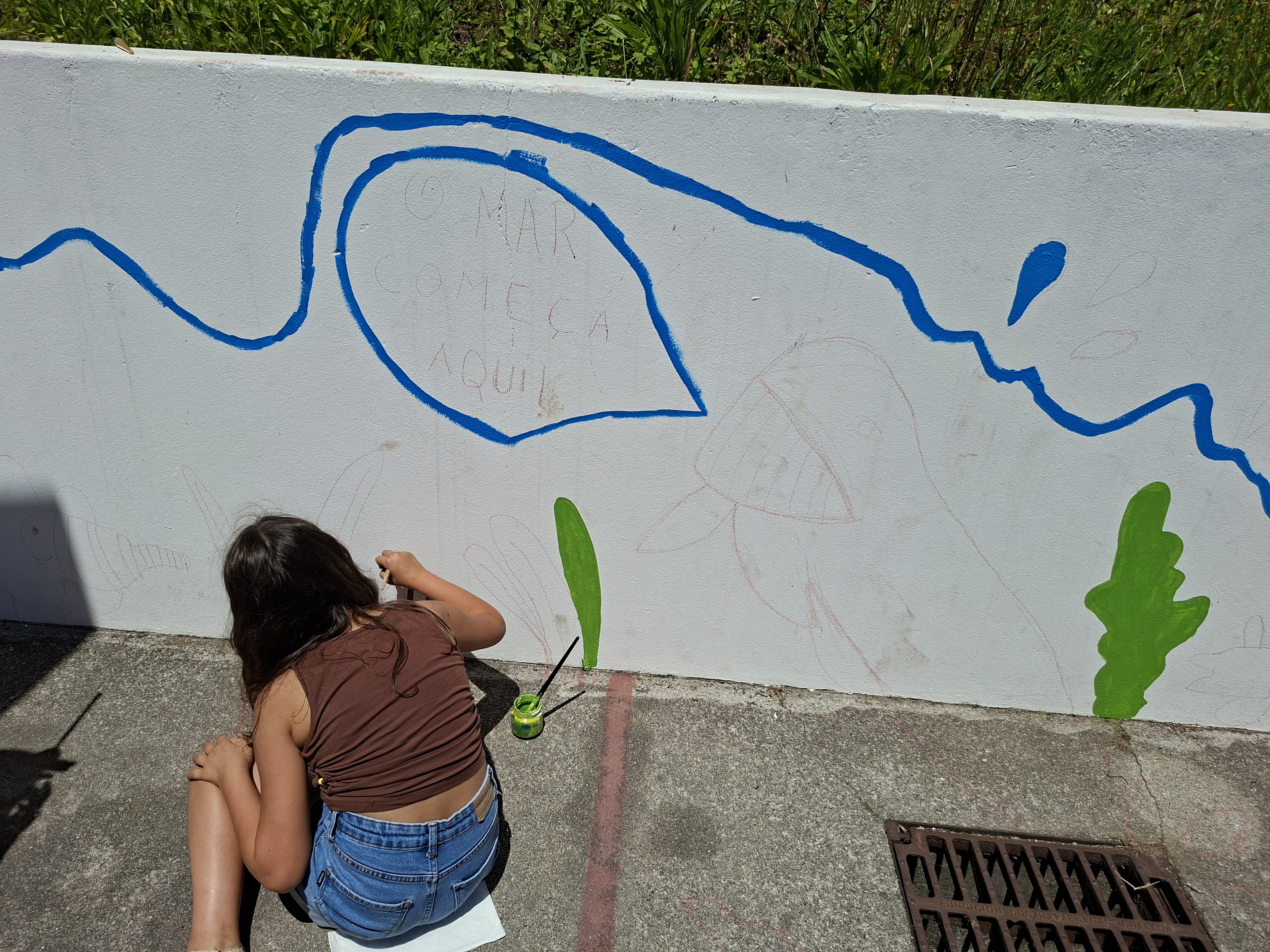 Início da pintura