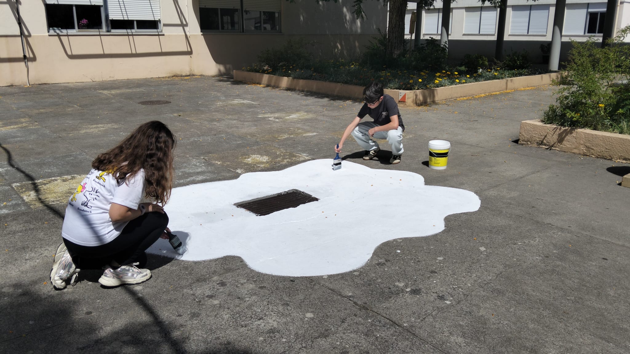 A foto representa a mancha branca (primário) que serviu de base à ilustração.