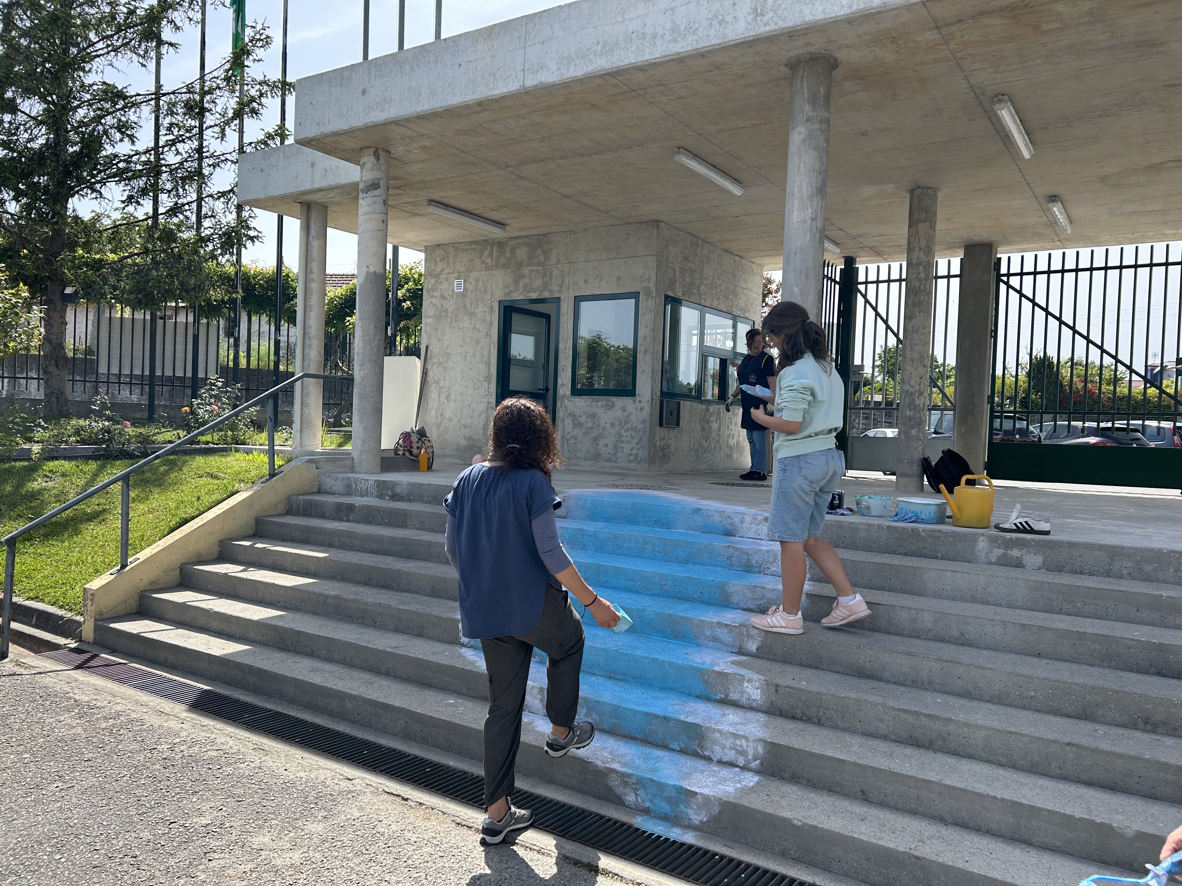 Execução do trabalho pelos alunos.